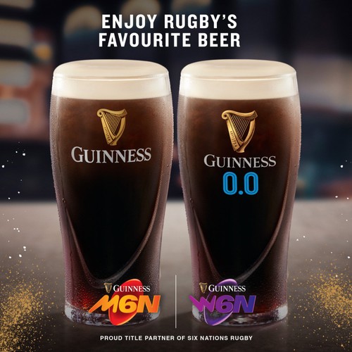 Guinness Draught Alcohol Free Stout Beer 0.0% vol Cans thumbnail 5
