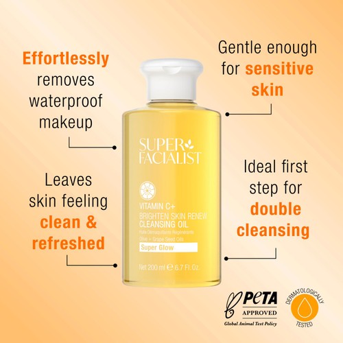 Super Facialist Vitamin C+ Brighten Skin Renew Cleansing Oil thumbnail 4