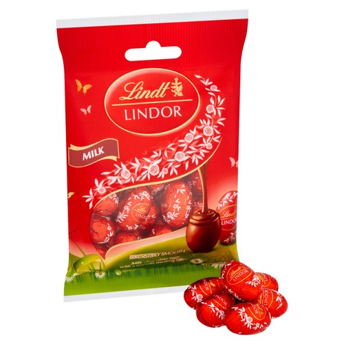 Lindt Lindor Milk Chocolate Easter Mini Eggs Bag 80g thumbnail 3