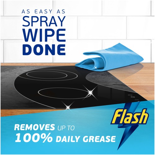 Flash Kitchen Spray Wipe Done Mandarin Cleaning Spray thumbnail 2