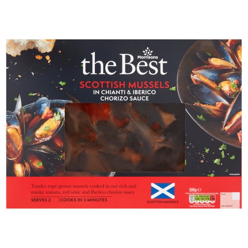 Morrisons The Best Scottish Mussels in Chianti & Iberico Chorizo Sauce 500g