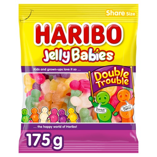 Haribo Jelly Babies Double Trouble Share Bag 175g