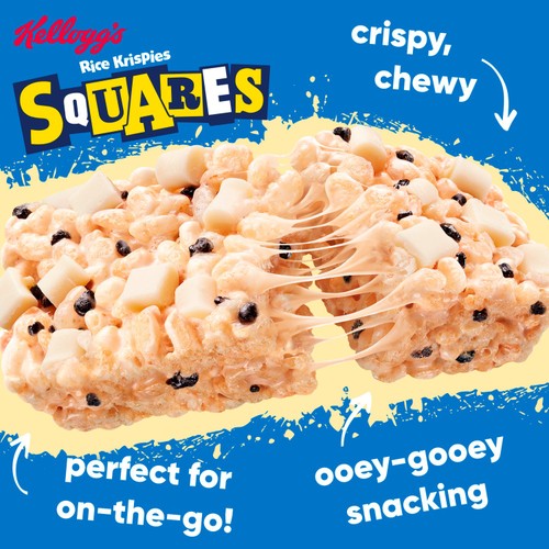 Kellogg's Rice Krispies Squares Cookies & Cream Snack Bars 4 x 34g thumbnail 2
