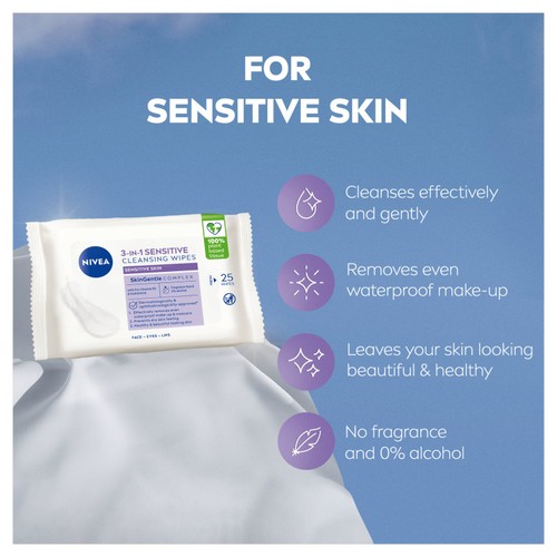 NIVEA Cleansing Face Wipes Sensitive Skin thumbnail 3