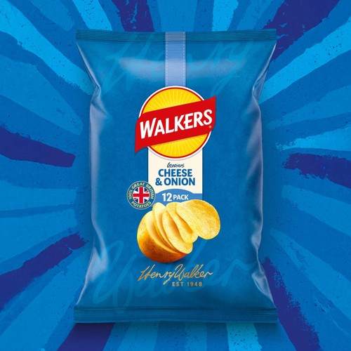 Walkers Cheese & Onion Multipack Crisps thumbnail 2