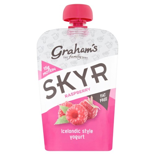 Graham's Skyr Raspberry Icelandic Style Yogurt Pouch