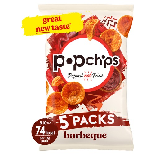 Popchips Barbecue Multipack Crisps 5 Pack