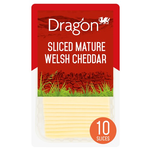 Dragon Sliced Mature Welsh Cheddar 200g