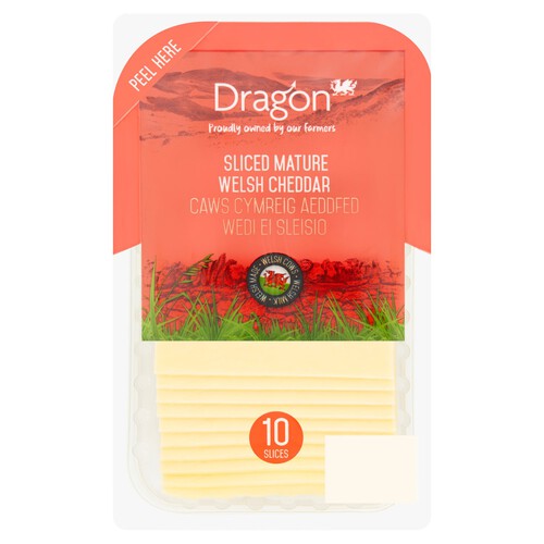 Dragon Sliced Mature Welsh Cheddar 200g thumbnail 2