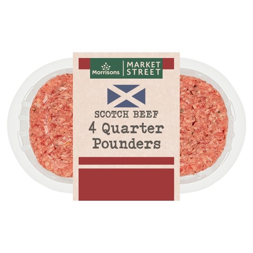 Morrisons Scotch Beef Burgers 454g