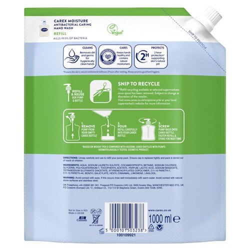 Carex Moisture Handwash Refill Pack thumbnail 2