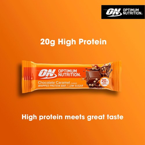 Optimum Nutrition Whipped Protein Bar Chocolate Caramel Flavour 60g thumbnail 3
