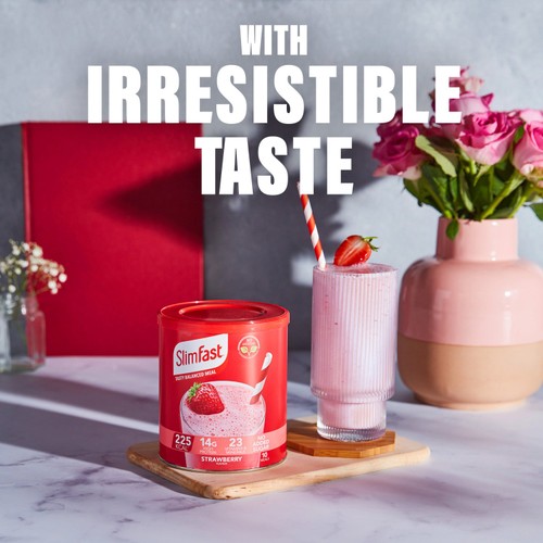 Slimfast Meal Shake Powder Strawberry thumbnail 2