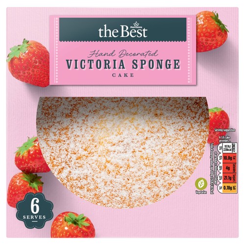 Morrisons The Best Hand Decorated Victoria Sponge Cake Serves 6