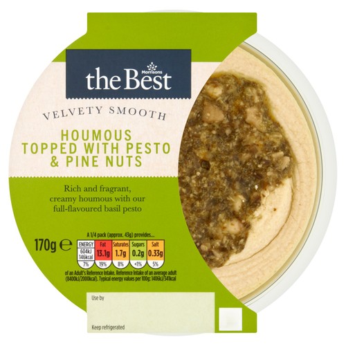 Morrisons The Best Pesto & Pine Nuts Houmous