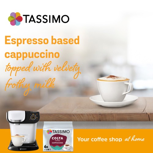 Tassimo Costa Cappuccino Coffee Pods x6 thumbnail 2