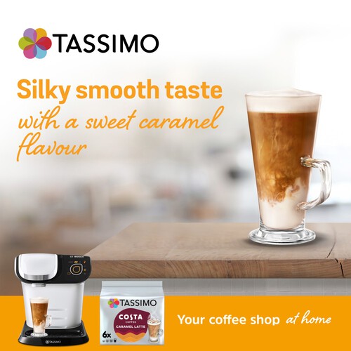 Tassimo Costa Caramel Latte Coffee Pods x6 thumbnail 2