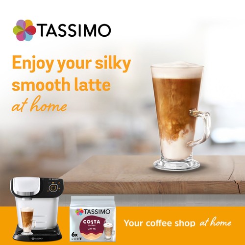Tassimo Costa Latte Coffee Pods x6 thumbnail 2