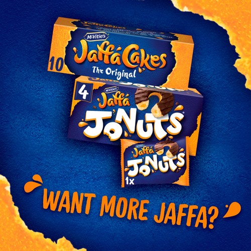 McVitie's Jaffa Cakes Original Jaffa Jonuts Biscuits 4 Pack Multipack thumbnail 5