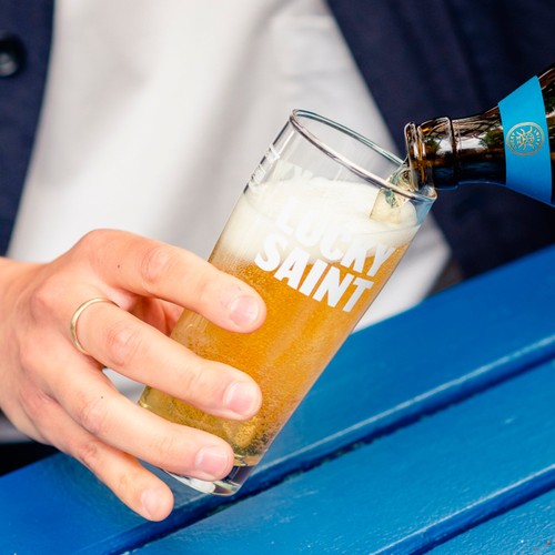  Lucky Saint Unfiltered Alcohol Free Lager thumbnail 2