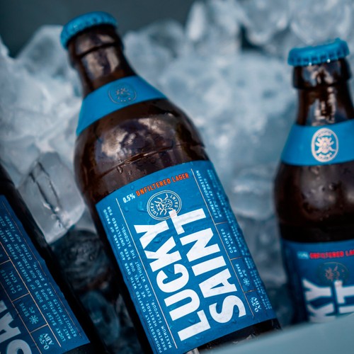  Lucky Saint Unfiltered Alcohol Free Lager thumbnail 3