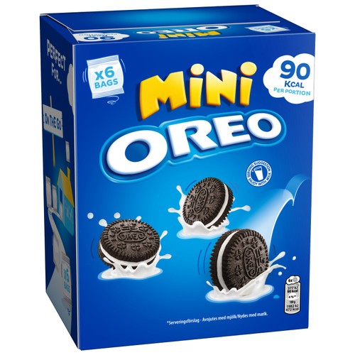 OREO Mini Vanilla Sandwich Biscuits 6 Snack Packs 114g thumbnail 3