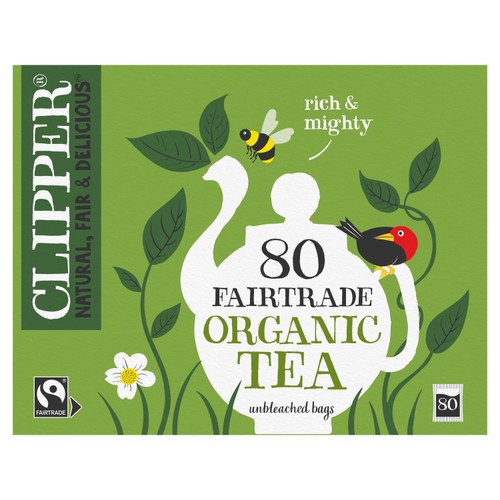 Clipper Organic Fairtrade 80 Tea Bags 