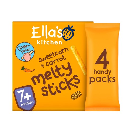 Ella's Kitchen Sweetcorn + Carrot Melty Sticks 