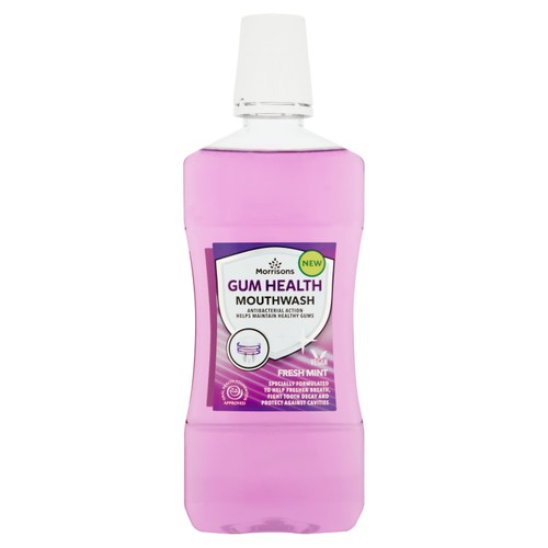 Morrisons Gum Health Mouthwash Fresh Mint 500ml