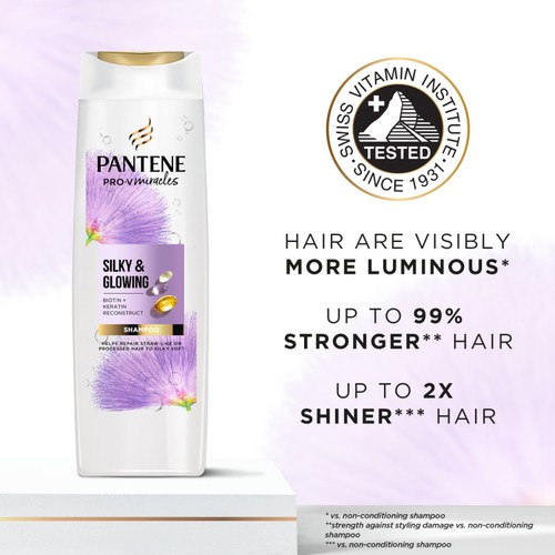 Pantene Miracles Silky & Glowing Shampoo thumbnail 3