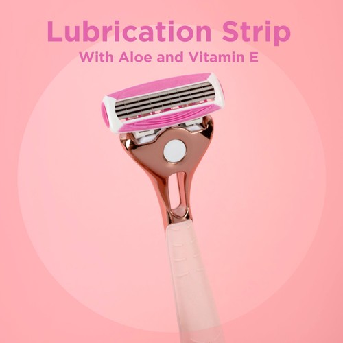 Wilkinson Sword Quattro For Women Rose Gold 1 Razor + 4 Blades thumbnail 5