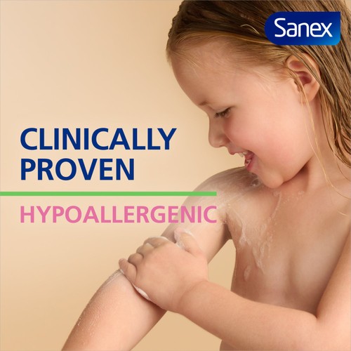 Sanex Zero% Hypoallergenic Kids Head to Toe Bath & Shower Gel Body Wash thumbnail 4