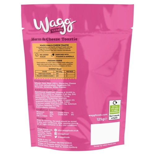 Wagg Ham & Cheese Toastie Dog Treats thumbnail 2
