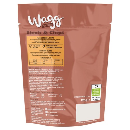 Wagg Steak & Chips Dog Treats  thumbnail 2