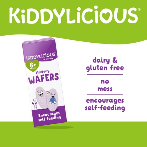 Kiddylicious Blueberry Mini Wafers Baby Snacks thumbnail 4