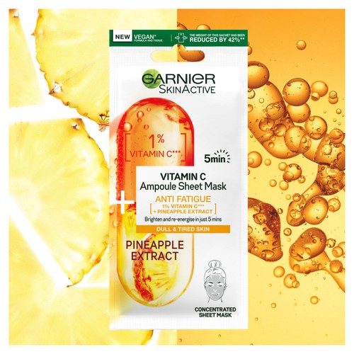 Garnier Skinactive Vitamin C Ampoule Sheet Mask Pineapple thumbnail 3