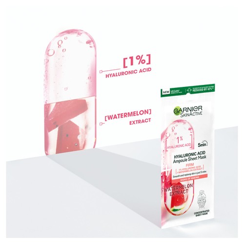 Garnier Hyaluronic Acid Ampoule Sheet Mask Watermelon  thumbnail 2