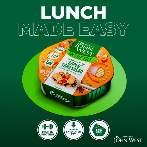 John West On The Go Harissa Super Tuna Salad (220g)  thumbnail 2