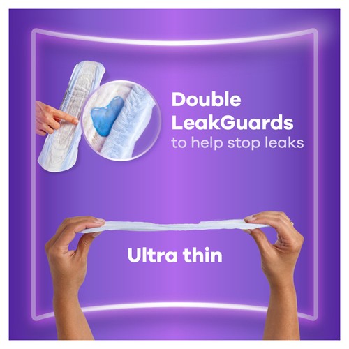 Always Discreet For Sensitive Bladder Long Plus Pads Value Pack thumbnail 2