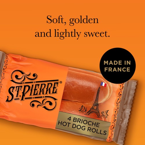 St. Pierre 4 Brioche Hot Dog Rolls thumbnail 3