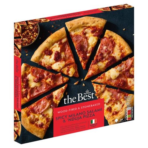 Morrisons The Best Spicy Milano Salami & 'Nduja Stonebaked Pizza   454g