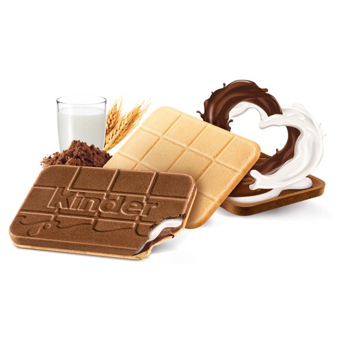 Kinder Cards Chocolate and Milk Wafer Biscuit Single 2 Pieces thumbnail 2