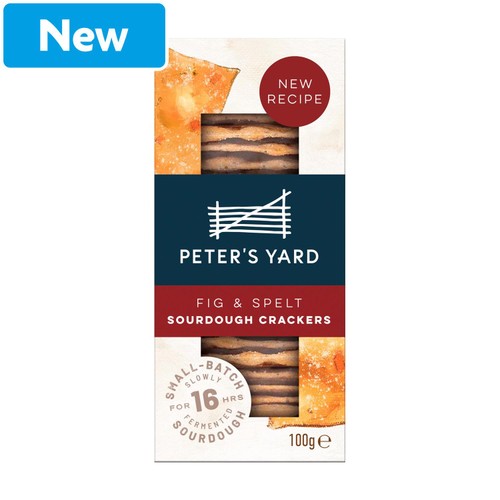 Peter's Yard Fig & Spelt Sourdough Crackers 100g