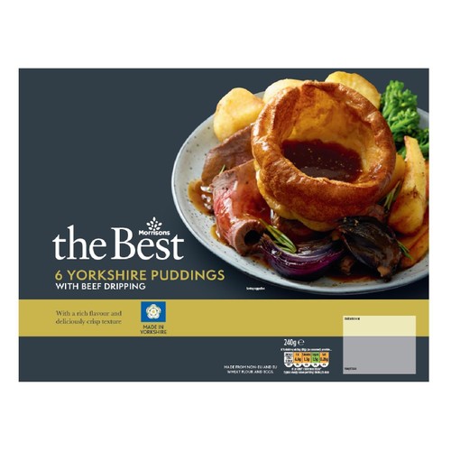 Morrisons The Best 6 Beef Dripping Yorkshire Puddings