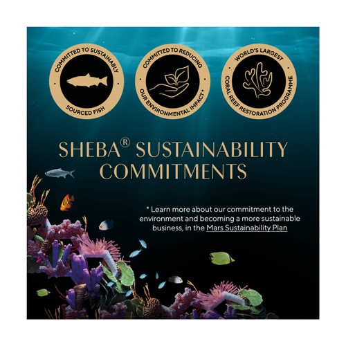 Sheba Fresh & Fine Wet Cat Food Pouches Tuna & Salmon in Jelly thumbnail 4
