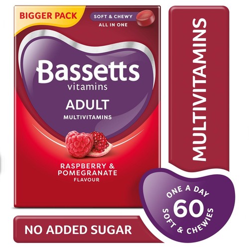 Bassetts Adult Multi Vitamins Raspberry & Pomegranate Flavour