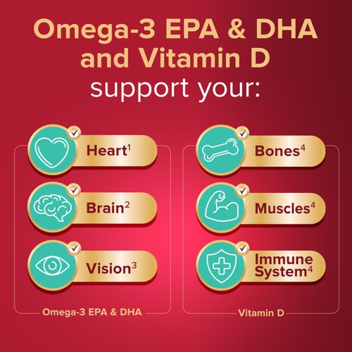 Seven Seas Omega-3 Fish Oil Extra Strength With Vitamin D Capsules thumbnail 2
