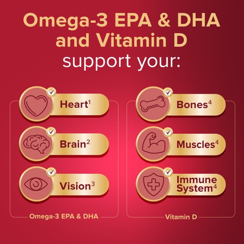 Seven Seas Omega-3 Fish Oil with Vitamin D Capsules thumbnail 3