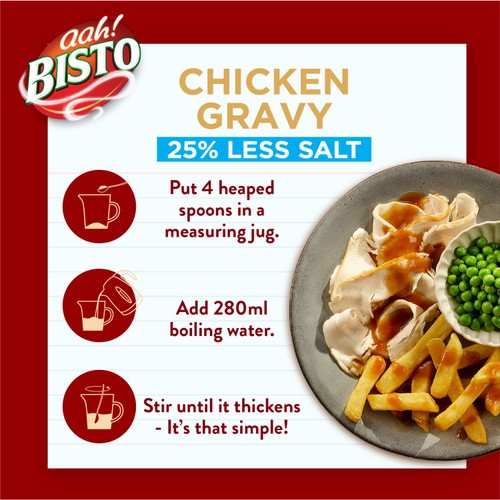 Bisto Reduced Salt Chicken Gravy Granules  thumbnail 4