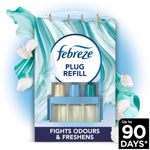 Febreze Ambi Pur 3Volution Air Freshener Fresh Linen Plug In Refills 